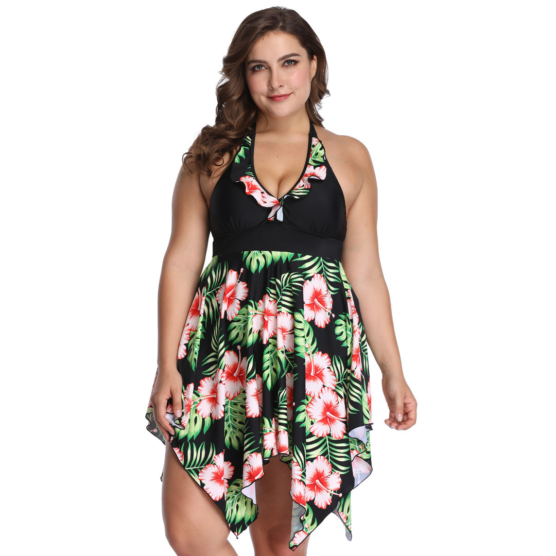Women's beach dress with floral / airy wrap Mune Fashion