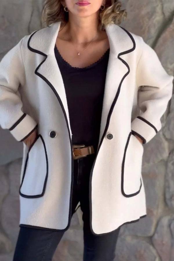 Mune | Suit Collar Double-Sided Wool Jacket