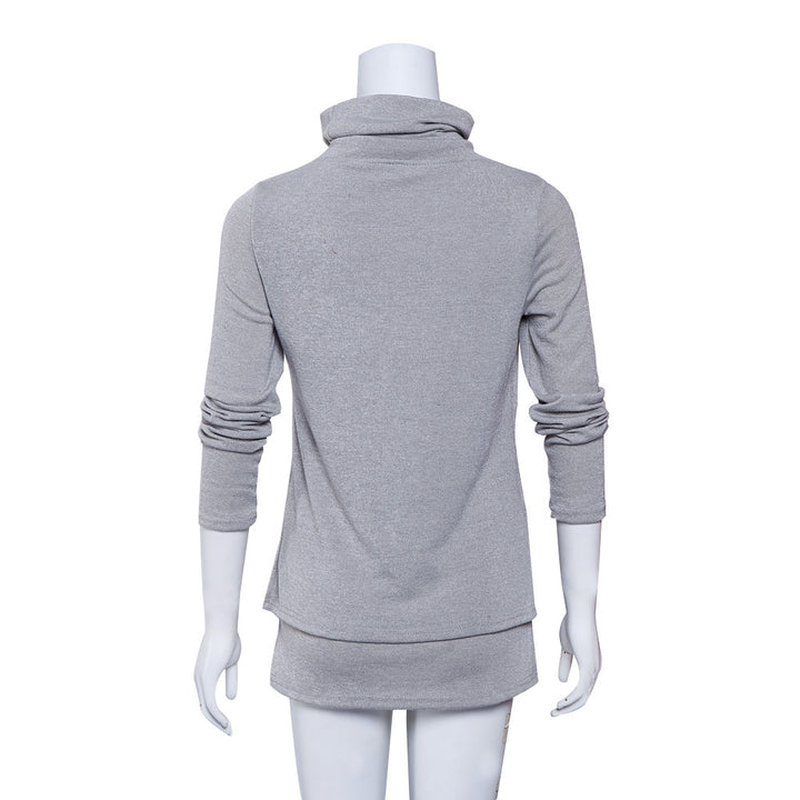 Women Longer Turtleneck Layering Tunic made of soft Jersey Mune Fashion