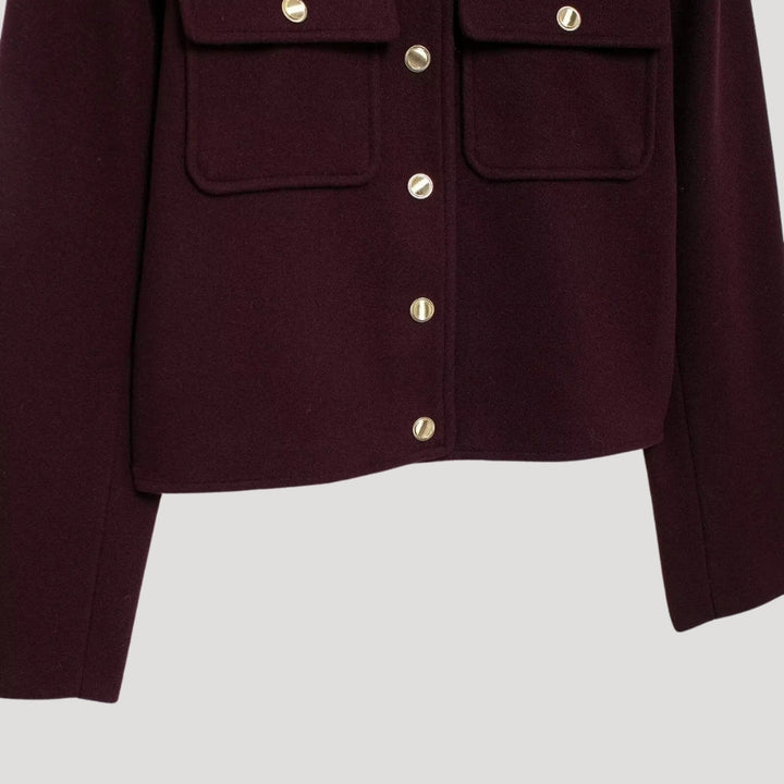Mune | Structured Wool Blend Button Jacket