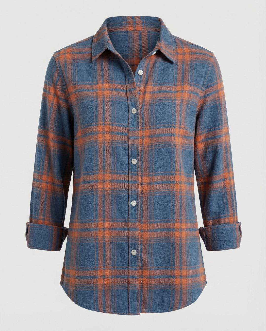 Women's Checked Pattern Shirt Blouse