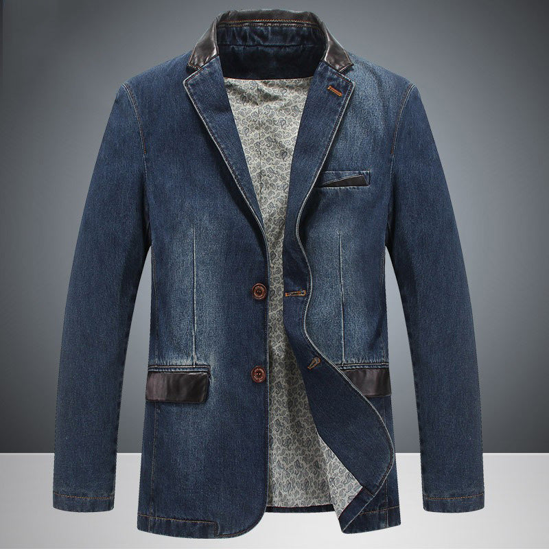 Men's Stylish Denim Blazer Mune Fashion