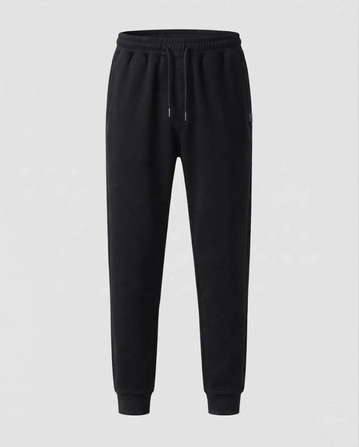 Men's Thermo-Fleece Jogging Pants with Elastic Waistband and Cuffs Mune Fashion