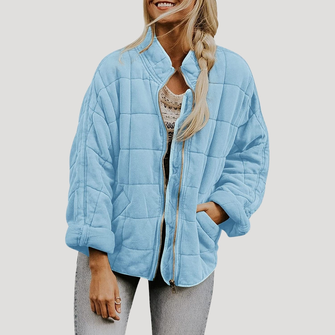 Mune | Women's padded oversized zipper puffer jacket