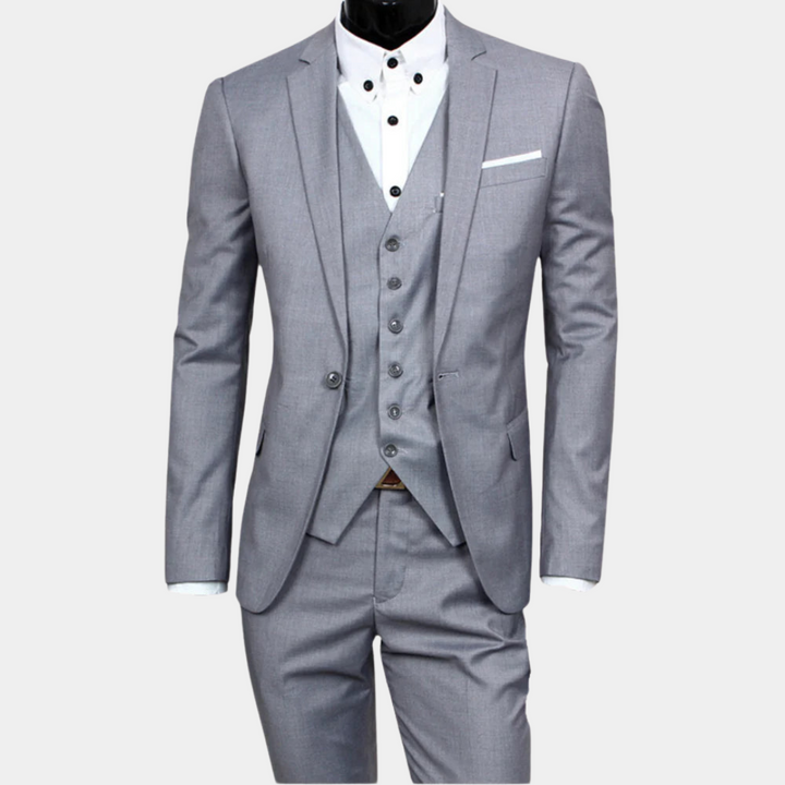 Mune Fashion | Men's Business Suit 3-piece - Blazer, Waistcoat & Trousers