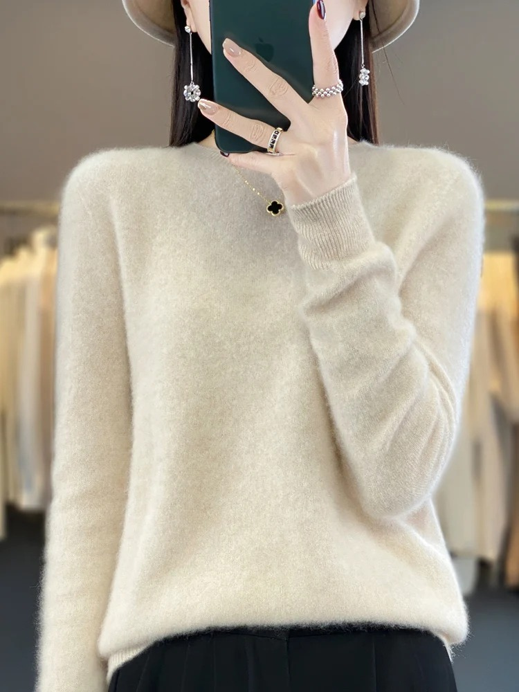 Mune | Cashmere Sweater Women Round Neck Soft and Elegant Knit Sweater