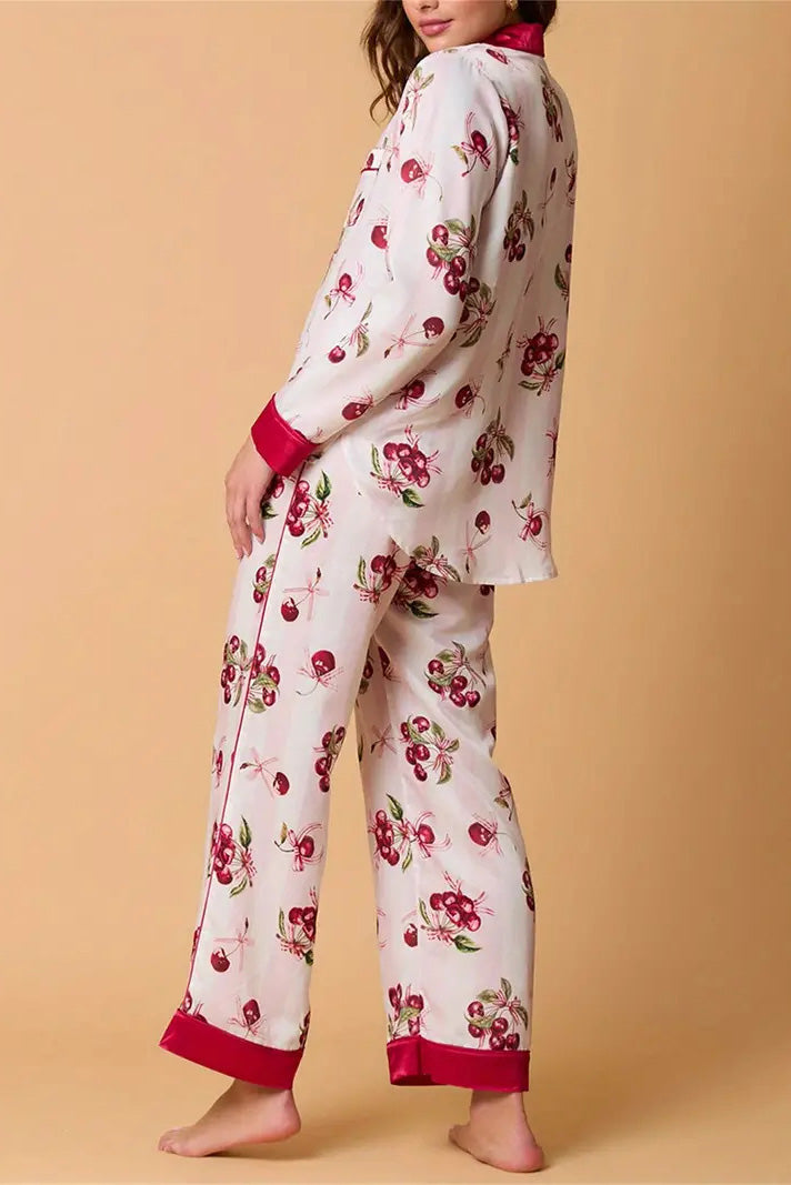 Mune | Christmas Festive Striped Pattern Pajama Set