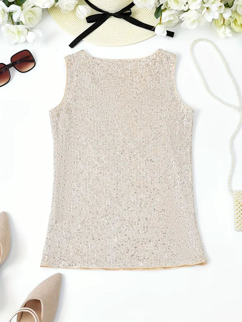 Mune Fashion | Sleeveless Top with Sequins