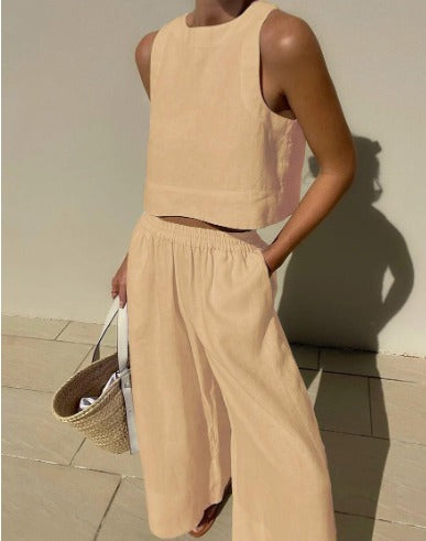 Mune Fashion | Linen Two-Piece Summer Set Women