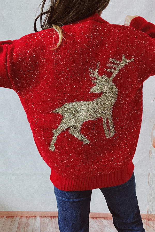 Mune | Christmas Pattern Knitted Round Neck Long Sleeve Sweater