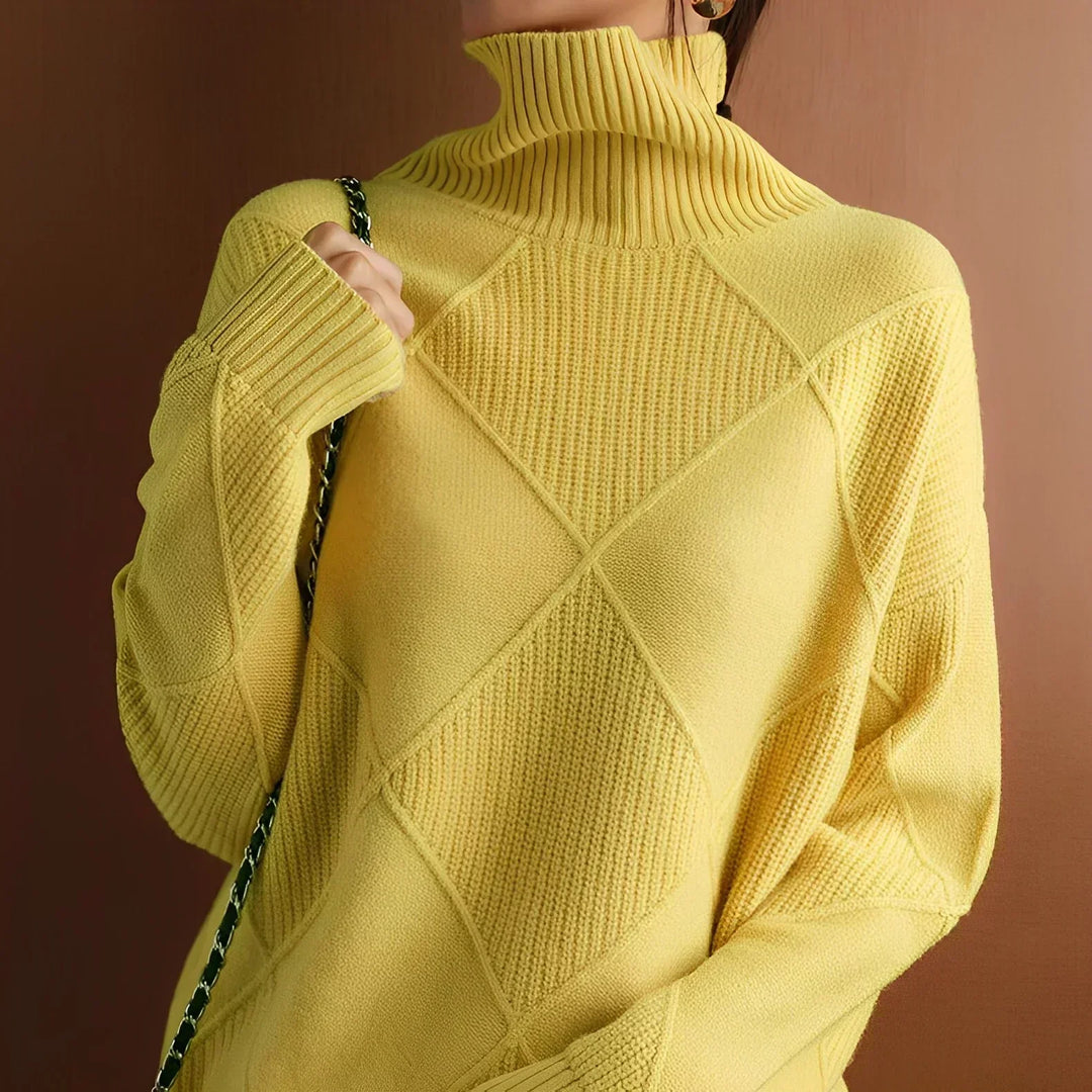 Mune | Soft and Casual Knitted Sweater with High Neck