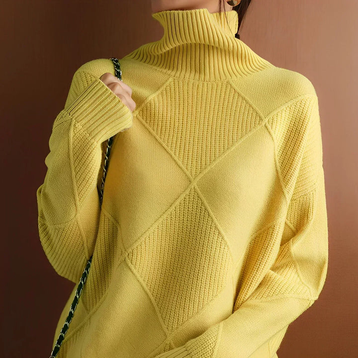 Mune | Soft and Casual Knitted Sweater with High Neck
