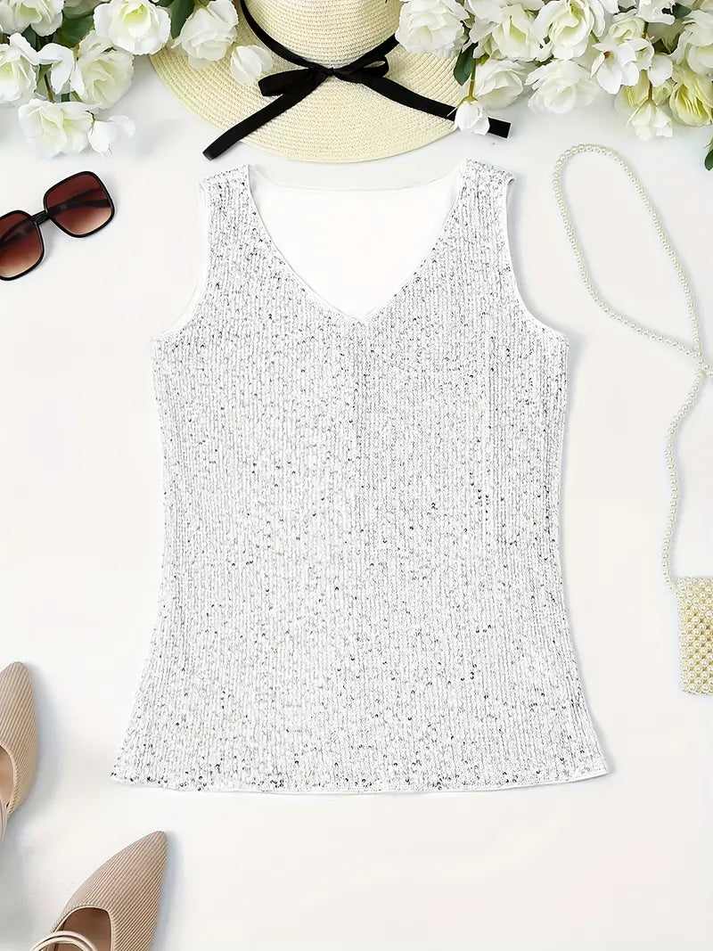 Mune Fashion | Sleeveless Top with Sequins