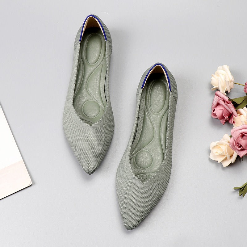 Beige ballerina comfort shoes Mune Fashion