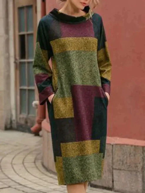 Mune | Casual Mid-Length Dress In Vintage Look