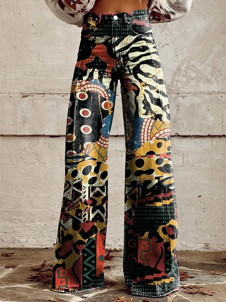Mune Fashion | Stylish jeans with floral pattern