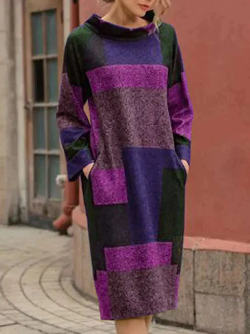 Mune | Casual Mid-Length Dress In Vintage Look