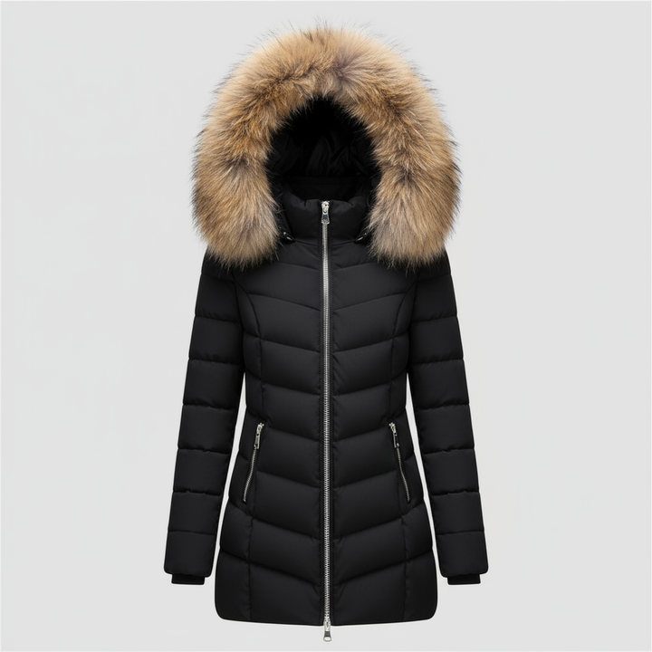 Mune | Down jacket with fur collar - Warm winter jacket