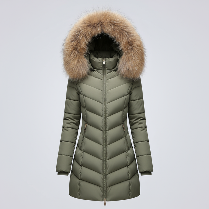Mune | Down jacket with fur collar - Warm winter jacket