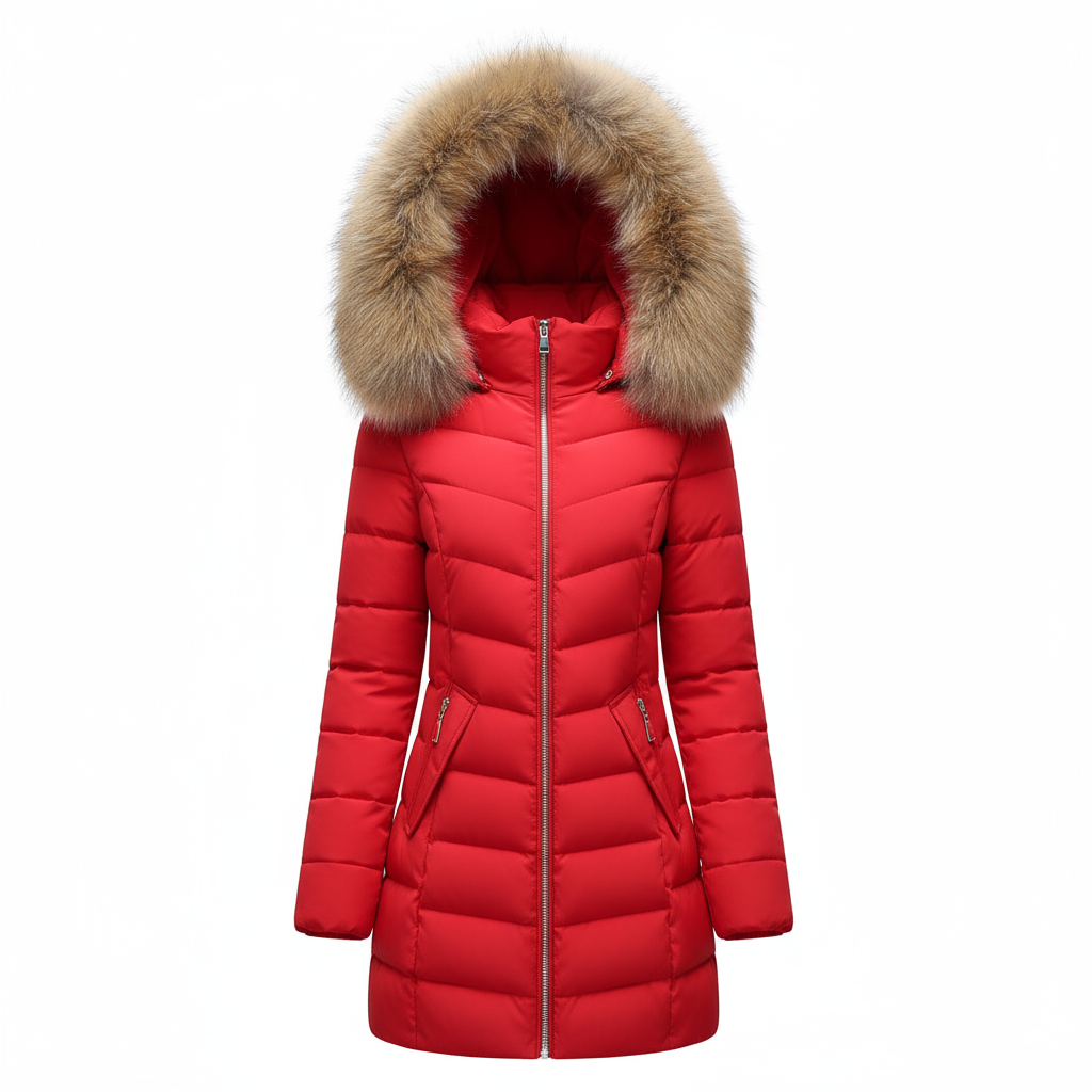 Mune | Down jacket with fur collar - Warm winter jacket