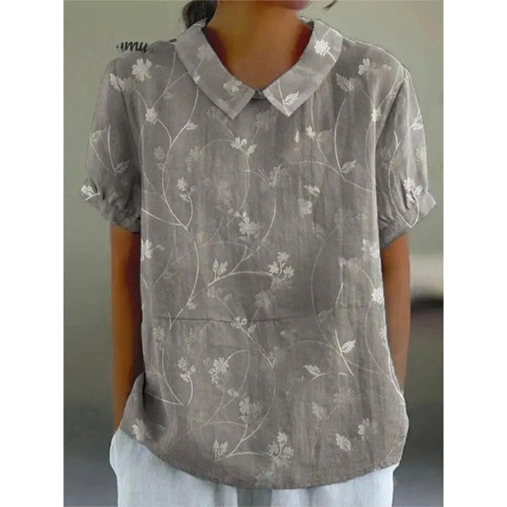 Casual women's shirt with floral print