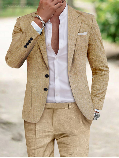 Mune | Linen suit men's - Two-piece costume for summer