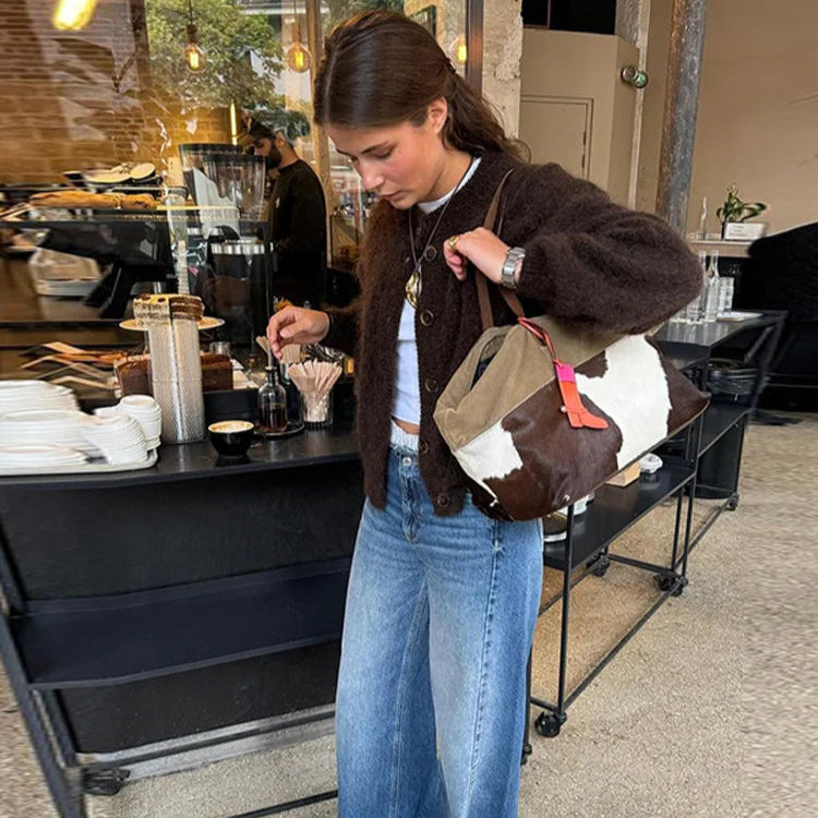 Mune | Women Brown Cardigan with Long Sleeves and Button Closure