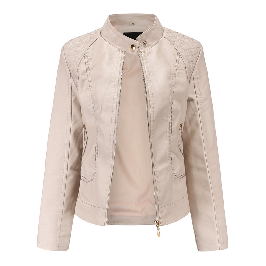 Mune | Stylish leather women's jacket made of genuine leather