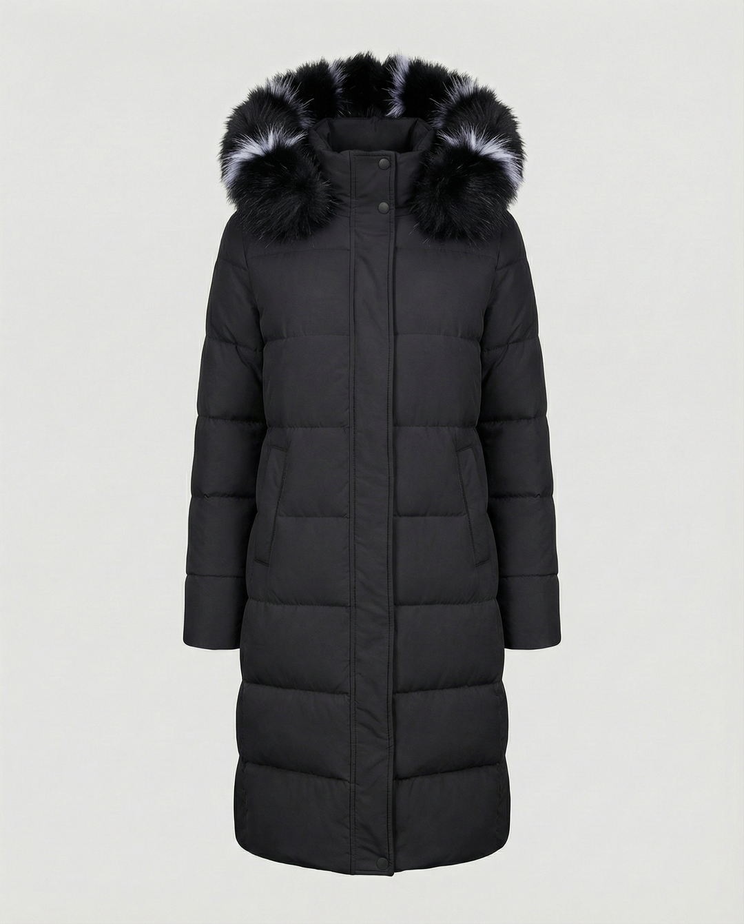 Padded women's down coat