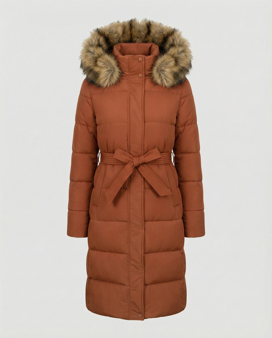 Padded women's down coat