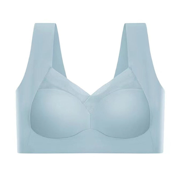 Seamless, ergonomic women's soft bra made of silk
