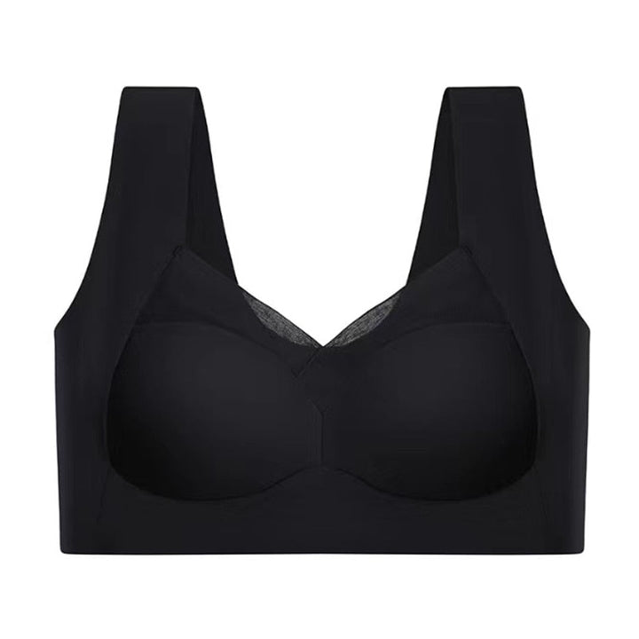 Seamless, ergonomic women's soft bra made of silk