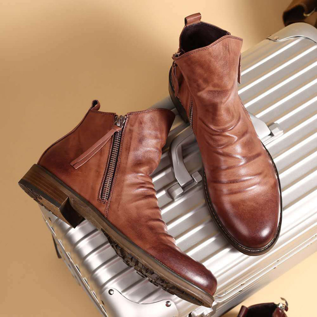 Mune | Casual Autumn Stylish Boots with Zipper for Men