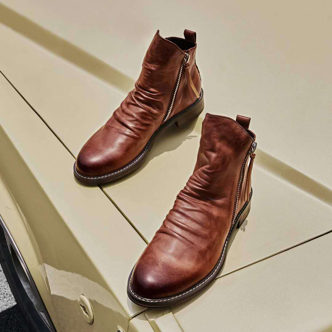 Mune | Casual Autumn Stylish Boots with Zipper for Men
