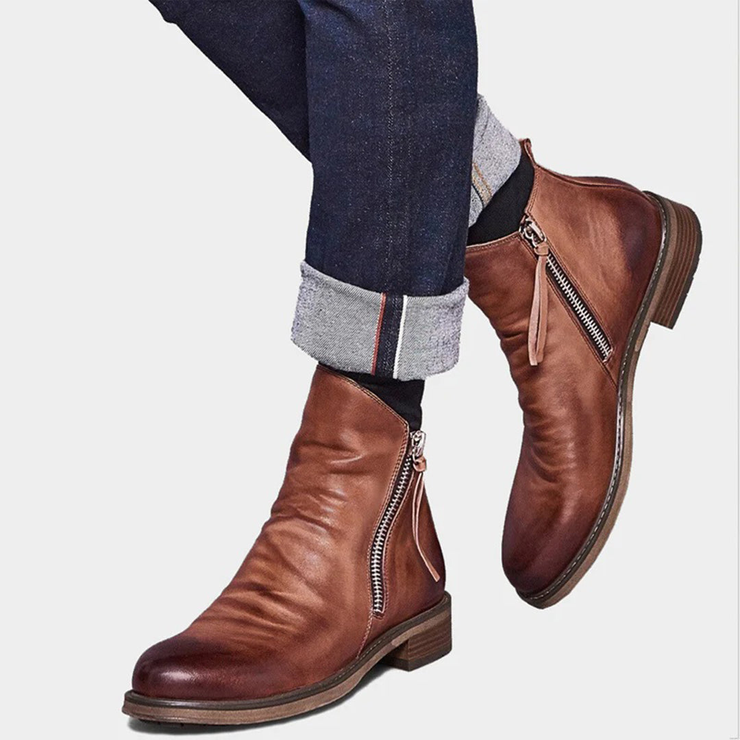 Mune | Casual Autumn Stylish Boots with Zipper for Men