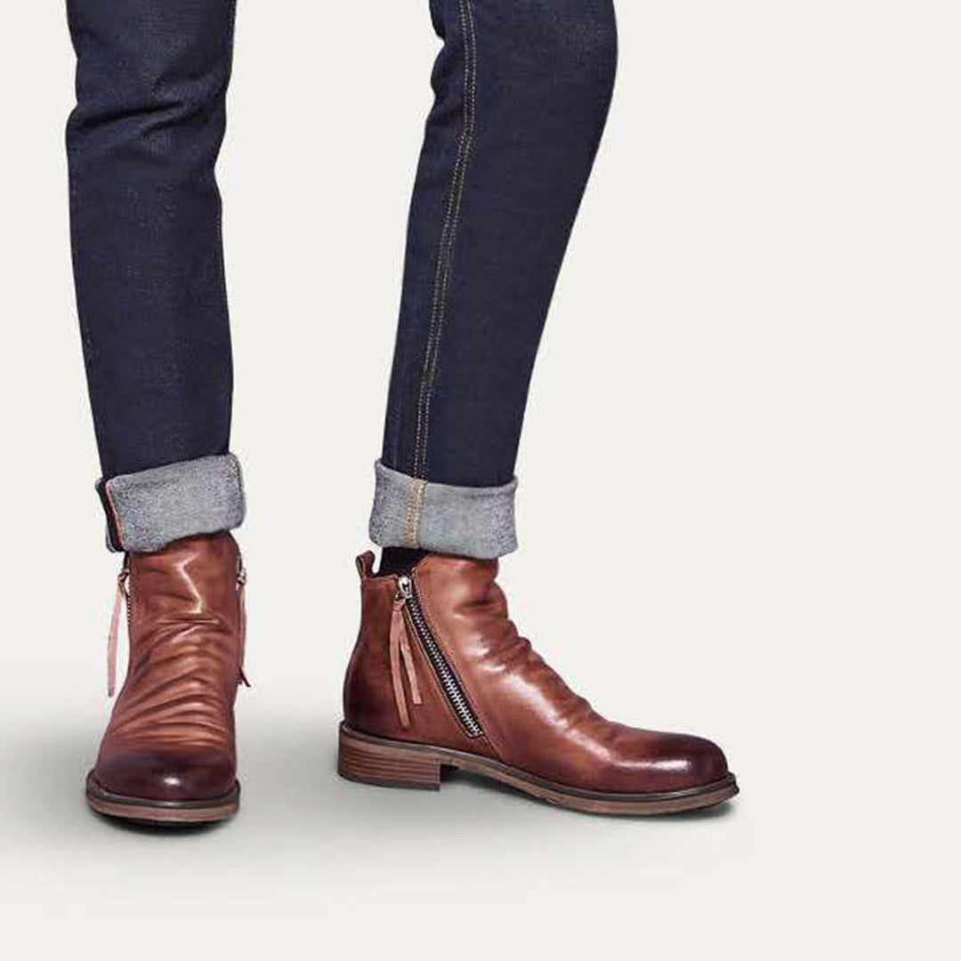 Mune | Casual Autumn Stylish Boots with Zipper for Men