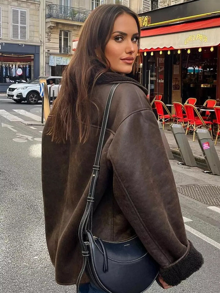 Mune | Oversized Ladies Jacket with Fur