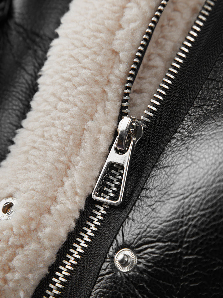 Mune | Padded Suede Flight Jacket