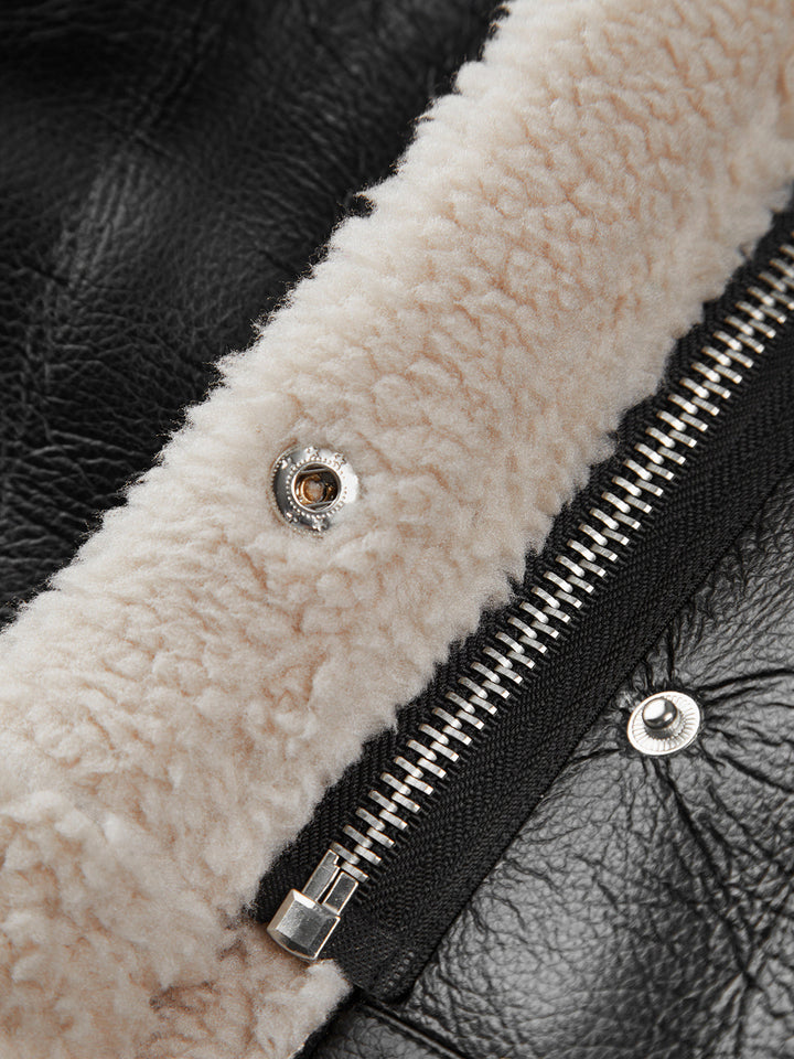Mune | Padded Suede Flight Jacket