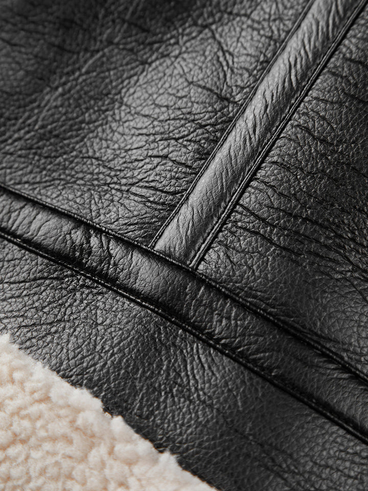 Mune | Padded Suede Flight Jacket