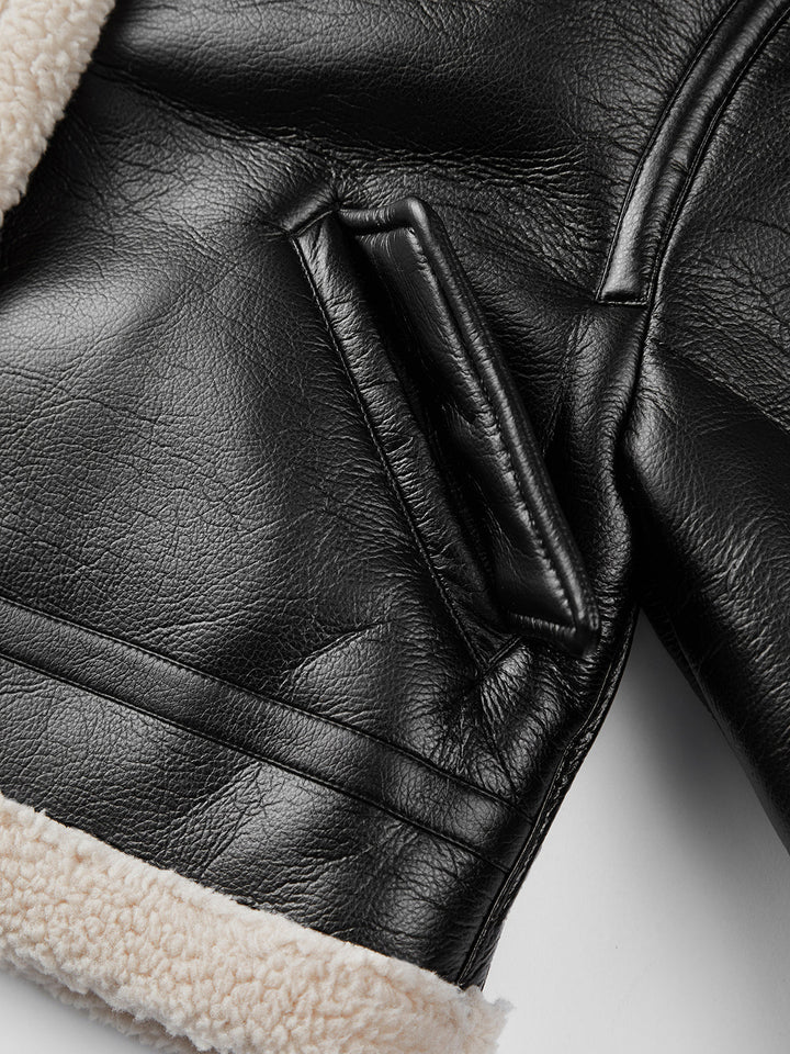 Mune | Padded Suede Flight Jacket