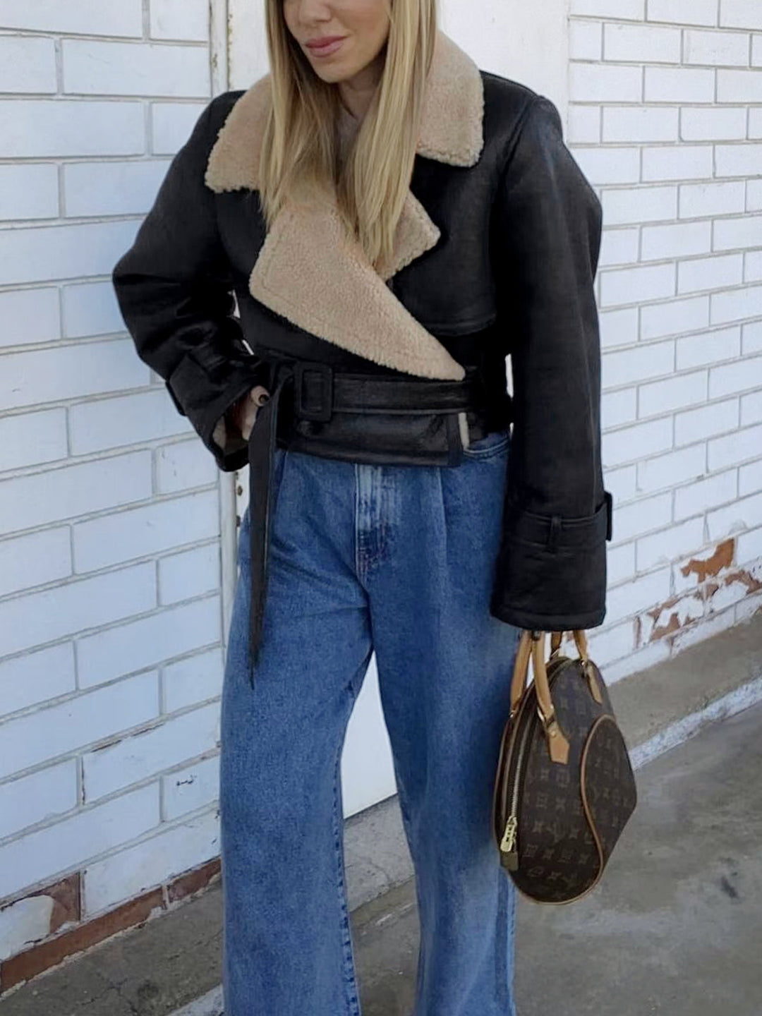 Mune | Blessed Sherpa Lined Lambskin Flight Jacket
