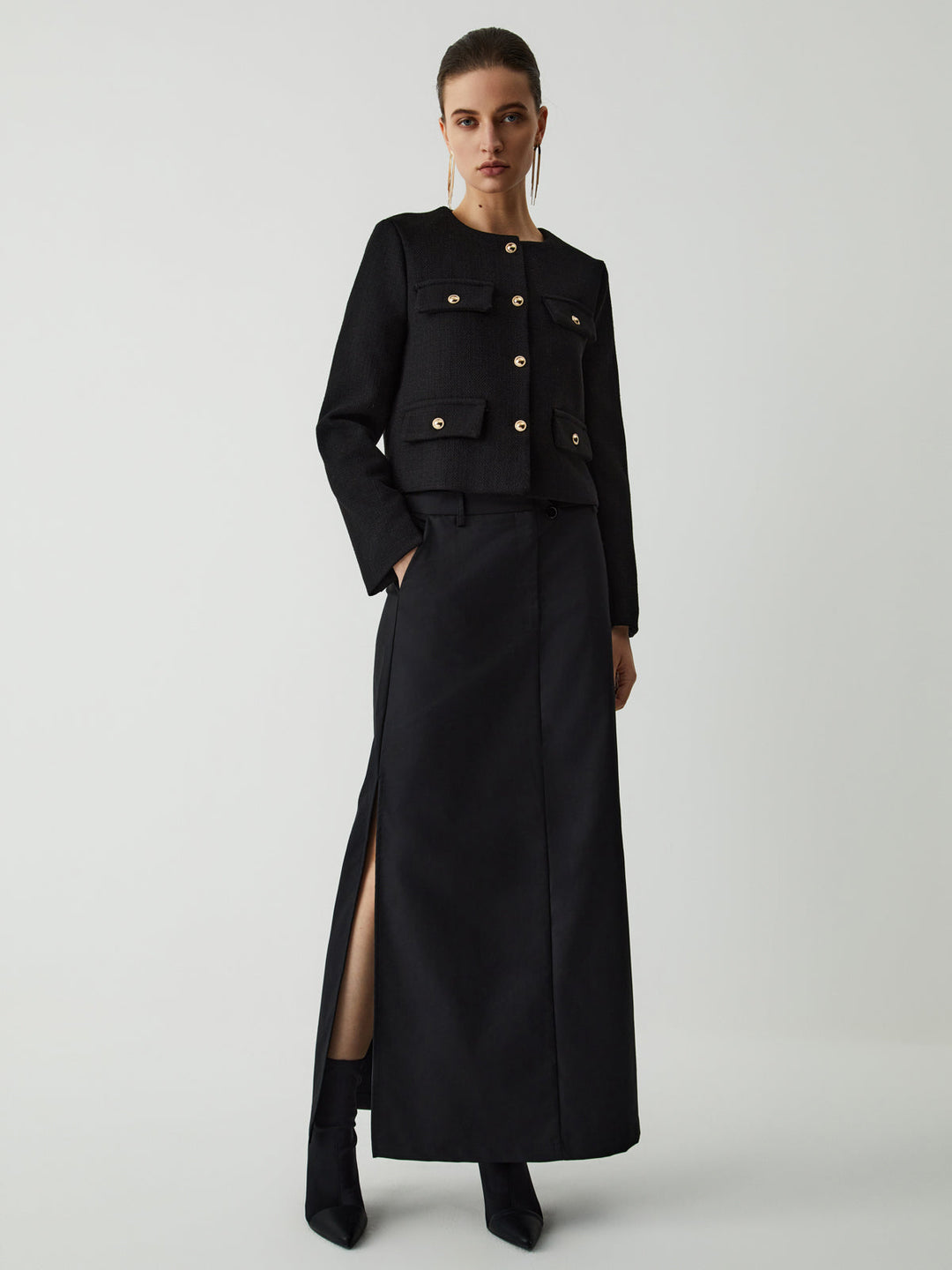Mune | Button Tweed Jacket