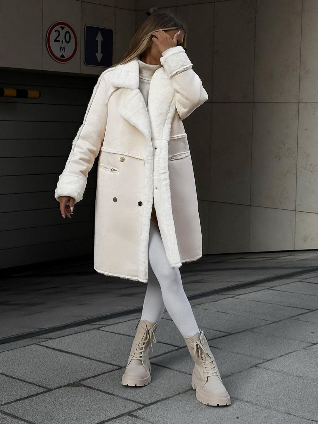 Mune | Longer Coat Made Of Faux Fur