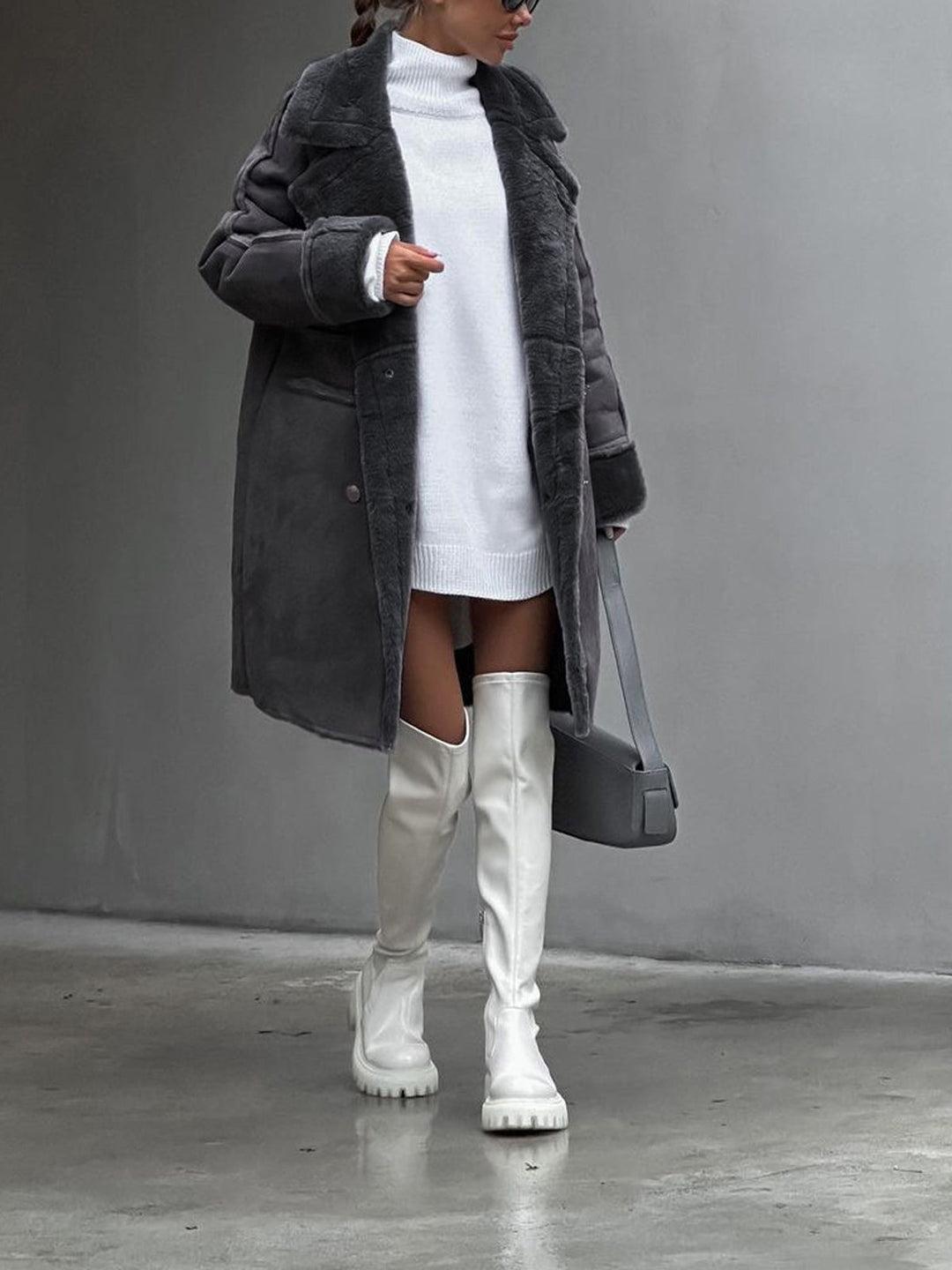 Mune | Longer Coat Made Of Faux Fur