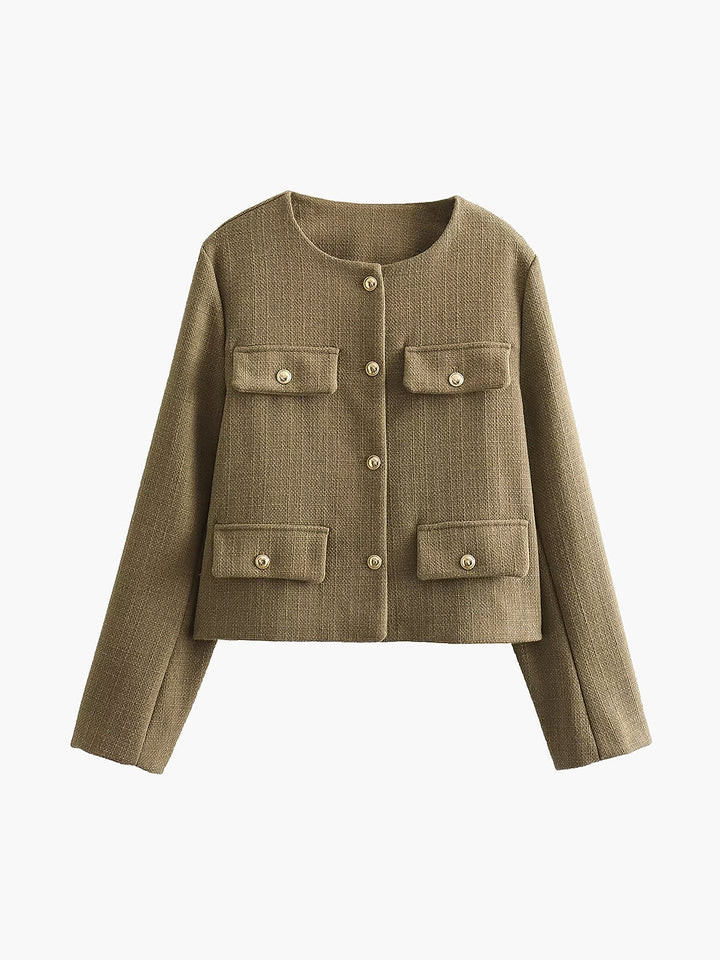 Mune | Button Tweed Jacket