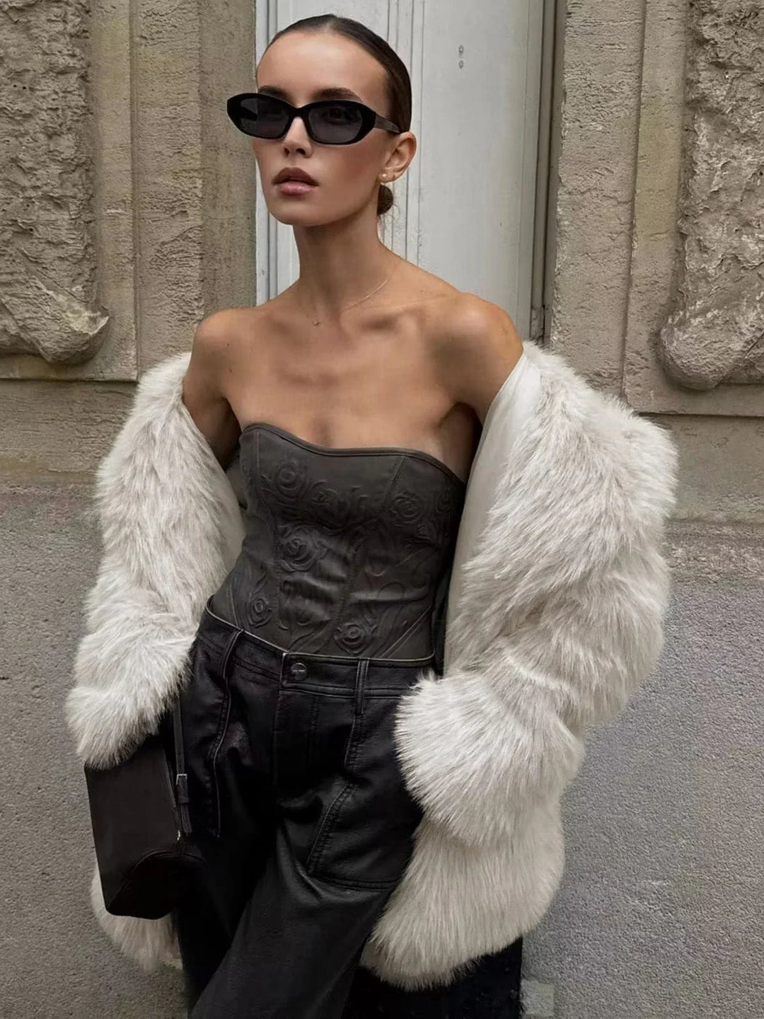 Mune | Long Fur Coat Made Of Faux Fur