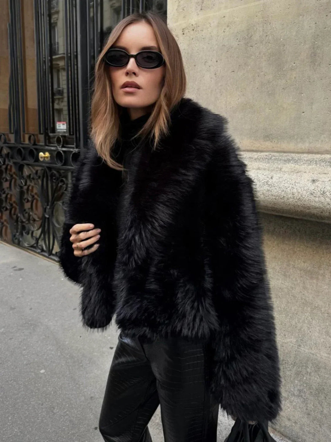 Mune | Faux Fur Collar Jacket