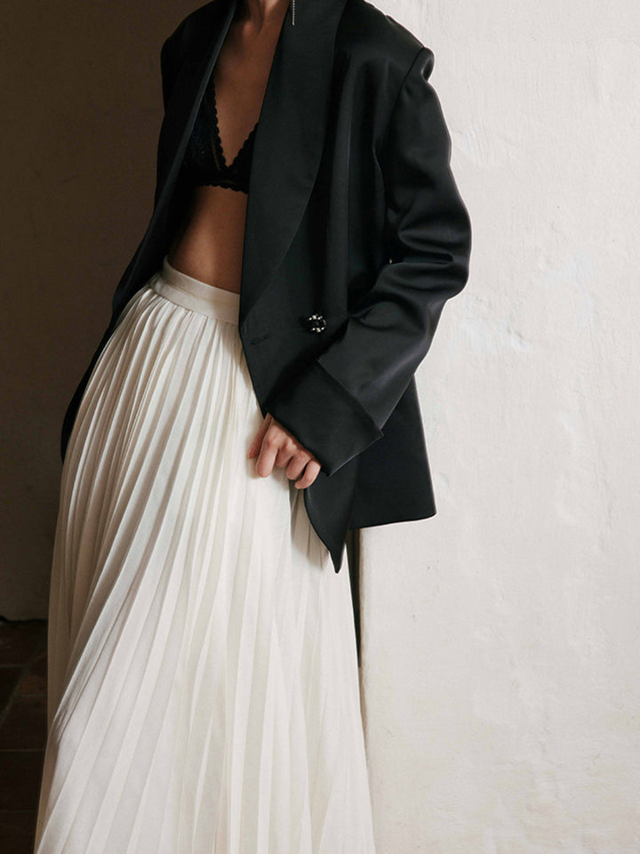 Mune | Elegant Pleated Maxi Skirt