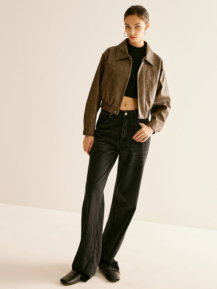 Mune | Faux Leather Jacket